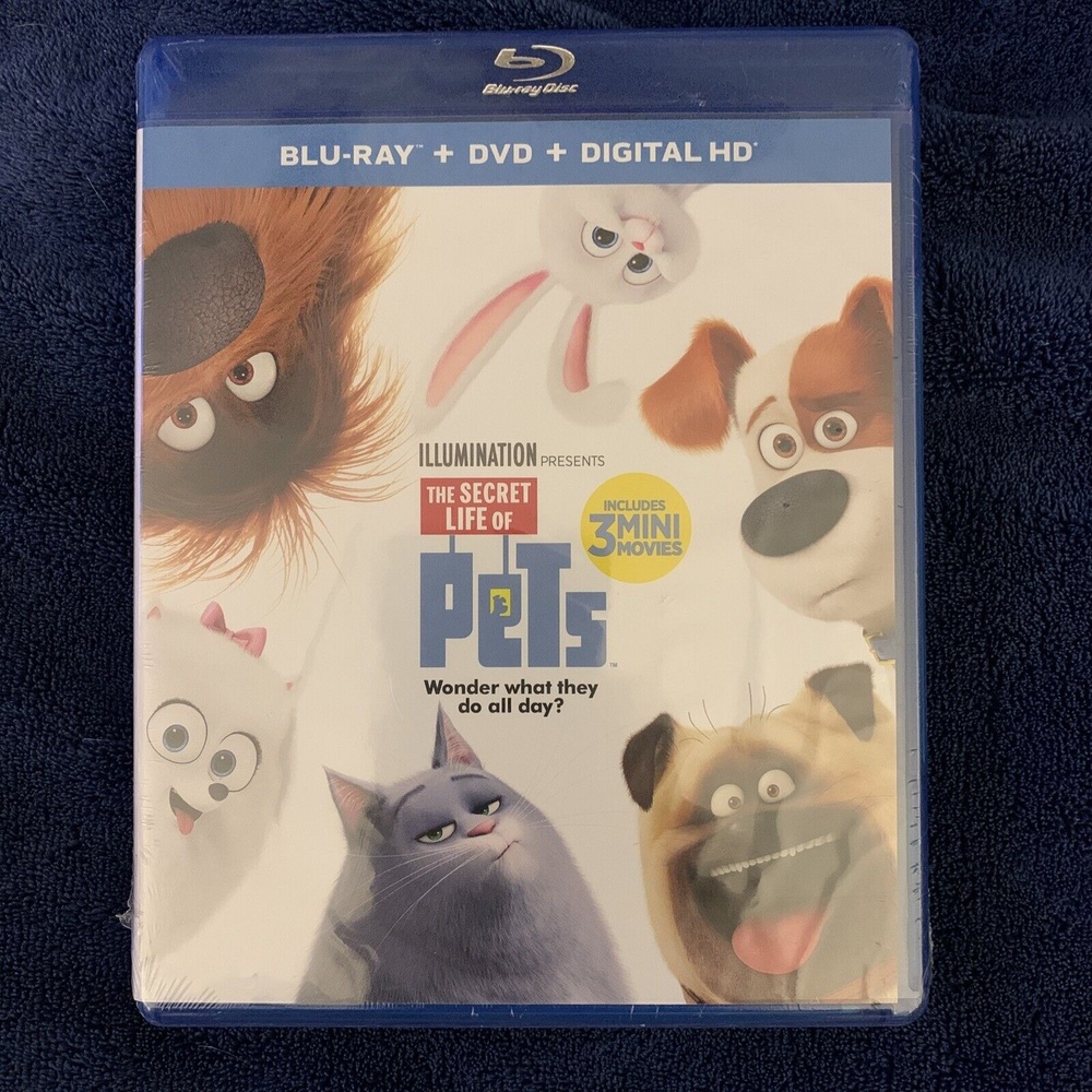 The Secret Life of Pets Blu-ray NEW Kevin Hart Dana Carvey